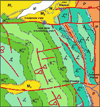 Rough geological survey of the cave area (gif, 11 k)